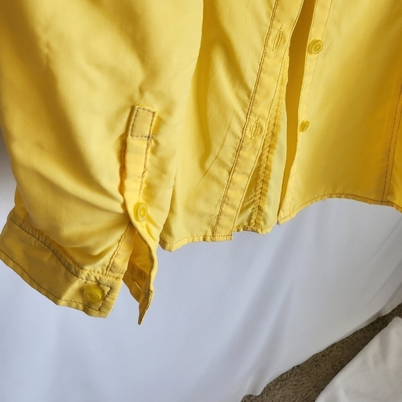 Royal robbins women’s long sleeve expedition button down top yellow L large - Picture 3 of 8
